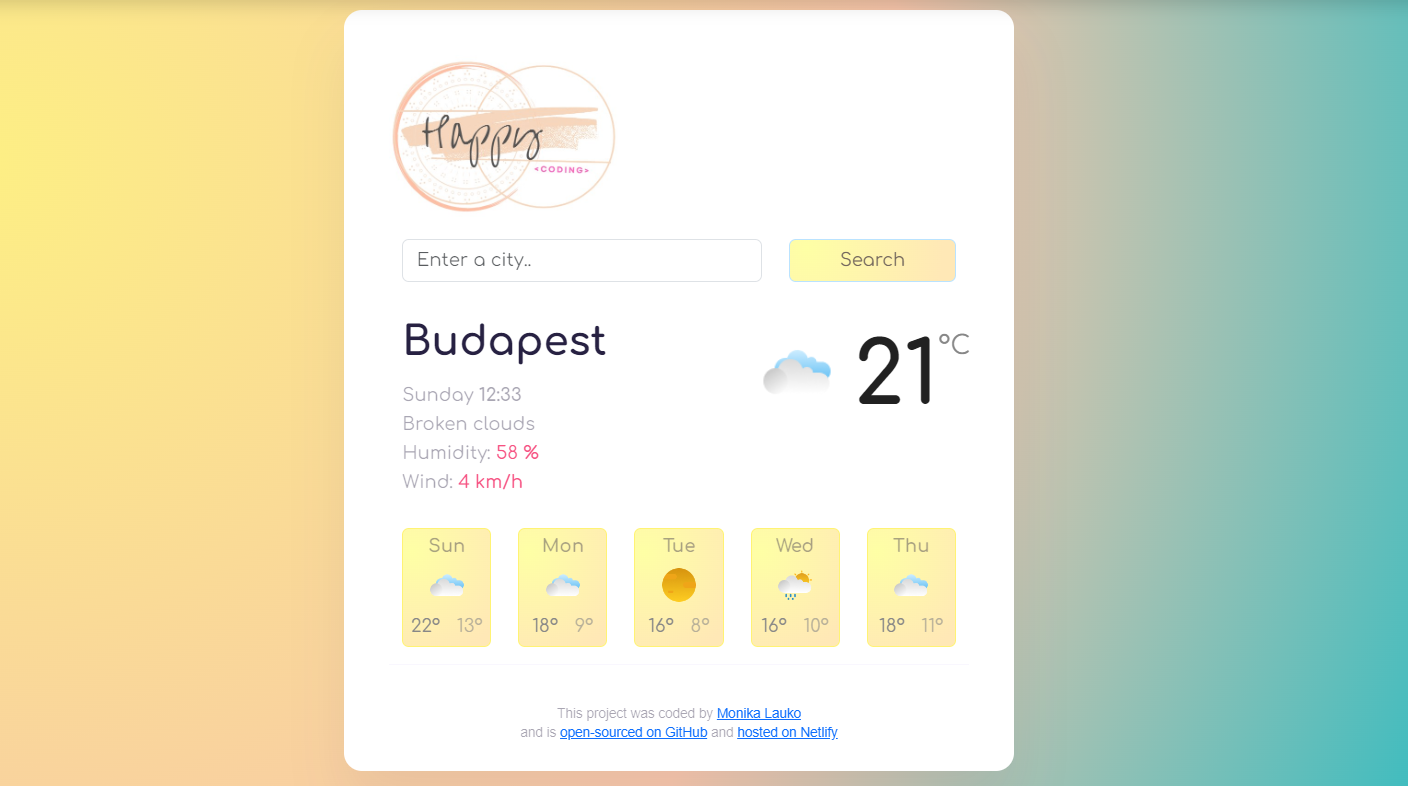 weather forecast and weather app